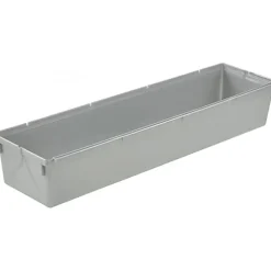 Compartiments modulables gris pour tiroir - 8 x 30 x 5 cm