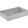 Compartiments modulables gris pour tiroir - 15 x 23 x 5 cm