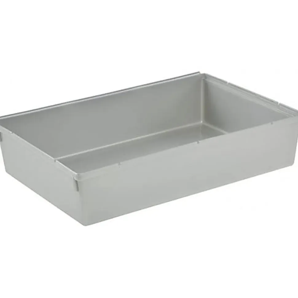 Compartiments modulables gris pour tiroir - 15 x 23 x 5 cm