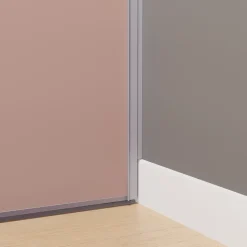 Compensateur de plinthe pour porte de placard coulissante à coller L.270 cm gris, GoodHome Arius