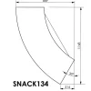 Comptoir bar Beaux Meubles Pas Chers blanc 134,5x55,3x104,8 cm