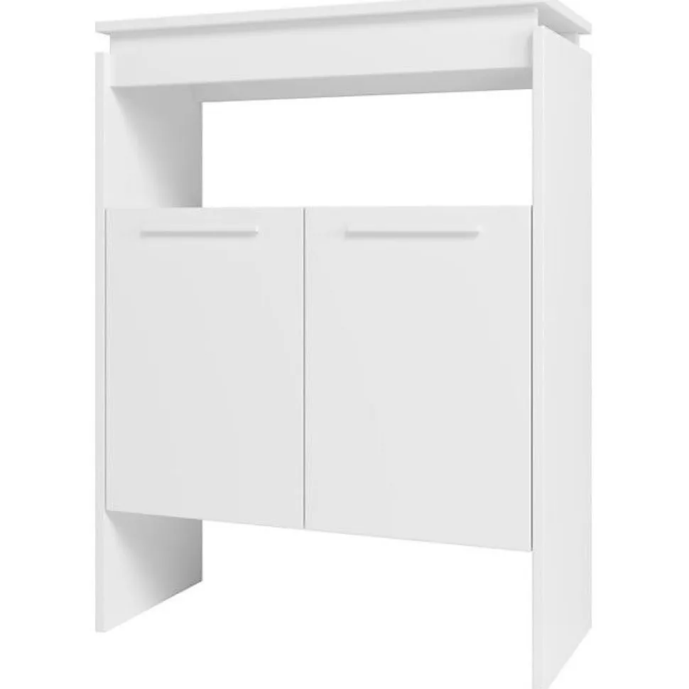 Comptoir bar Beaux Meubles Pas Chers FLOAT Blanc 67.5x29.5x90 cm