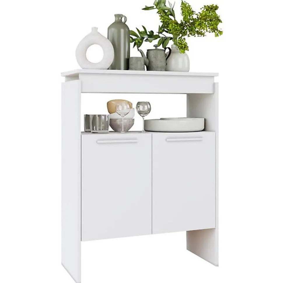 Comptoir bar Beaux Meubles Pas Chers FLOAT Blanc 67.5x29.5x90 cm