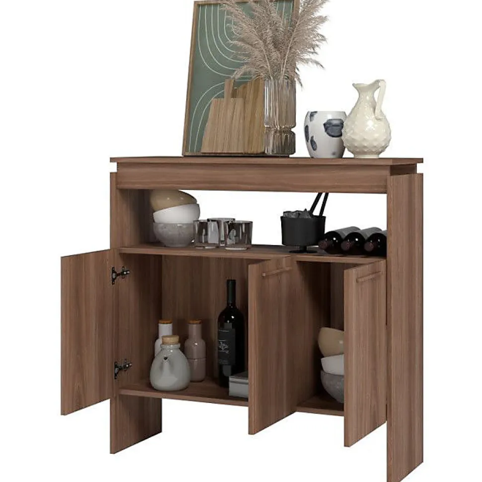 Comptoir BAR FLOAT Beaux Meubles Pas Chers Châtaignier 90x29.5x90 cm