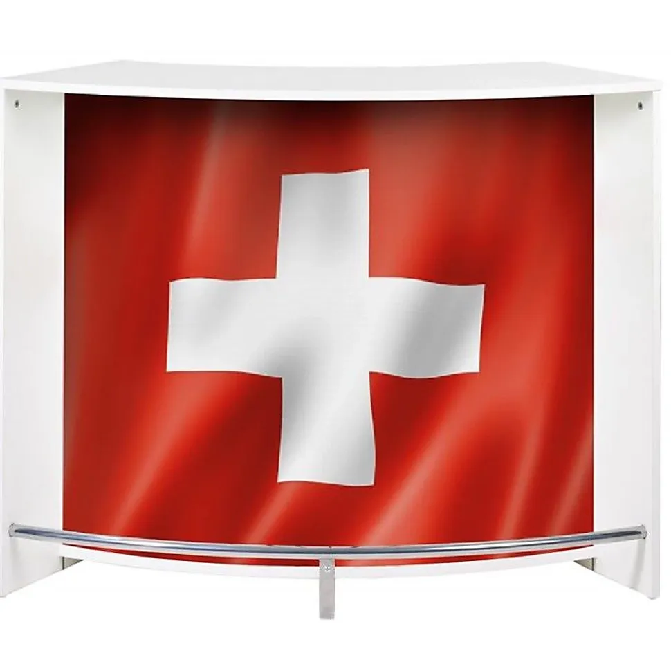 Comptoir bar SIMMOB blanc 1345x553x1048 cm 2 portes serrure