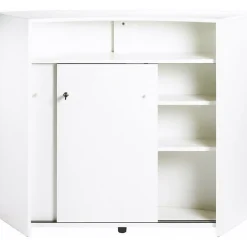 Comptoir bar SIMMOB Rock 451 blanc 134,5 cm bois mélaminé