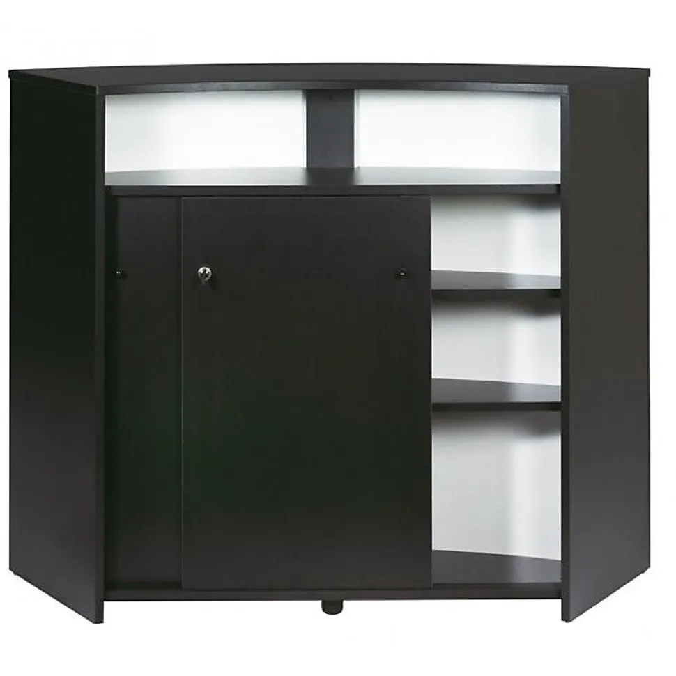 Comptoir d'accueil Beaux Meubles Pas Chers Rock 451 Noir 134x55x104