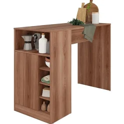 Comptoir de cuisine BEAUX MEUBLES PAS CHERS BMU58-164 imitation châtaignier 135x