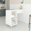 Comptoir de cuisine Beaux Meubles Pas Chers 135 cm blanc mélaminé