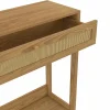 Console 1 tiroir HANAE effet naturel cannage