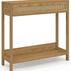 Console 1 tiroir HANAE effet naturel cannage