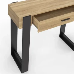 Console 1 tiroir PHOENIX bois et noir