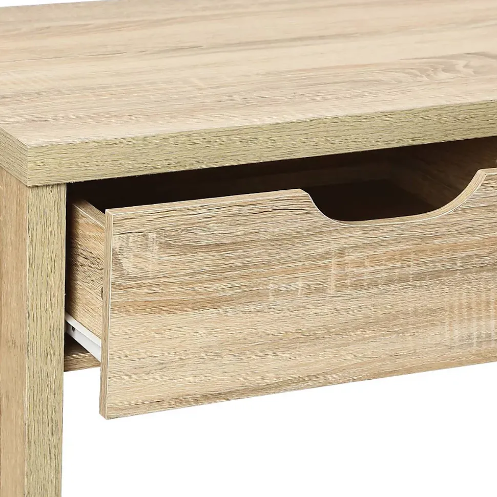 Console 2 tiroirs Effet chêne naturel Bivoak - Atmosphera