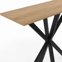 Console ALIX pied araignée bois et noir
