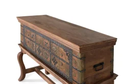 Console antique en bois de manguier