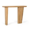 Console artisanale en bois de manguier