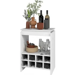 Console bar FLOAT Beaux Meubles Pas Chers Blanc 53.5x35x72 cm