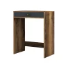 Console Bedonia, Table polyvalente, Armoire de rangement, Bureau du couloir, 70x85 h40 cm, Noyer et Anthracite