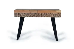 Console bois d'acacia et métal