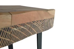 Console bois d'acacia et métal