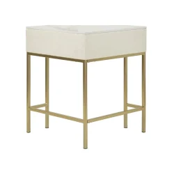 Console d'angle effet matelassé Sharon 84.5x60x77 cm