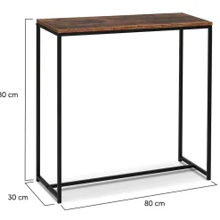 Console DAYTON plateau effet vieilli design industriel
