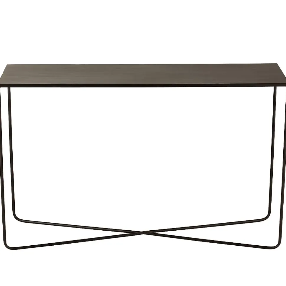 Console d'entrée pieds croisés en métal