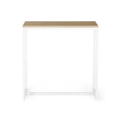 Console DETROIT design industriel bois et métal blanc