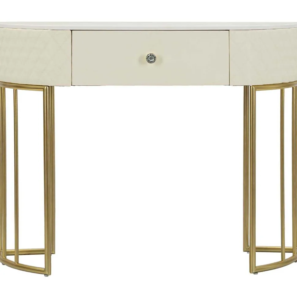 Console effet matelassé Sharon 100x40x75 cm