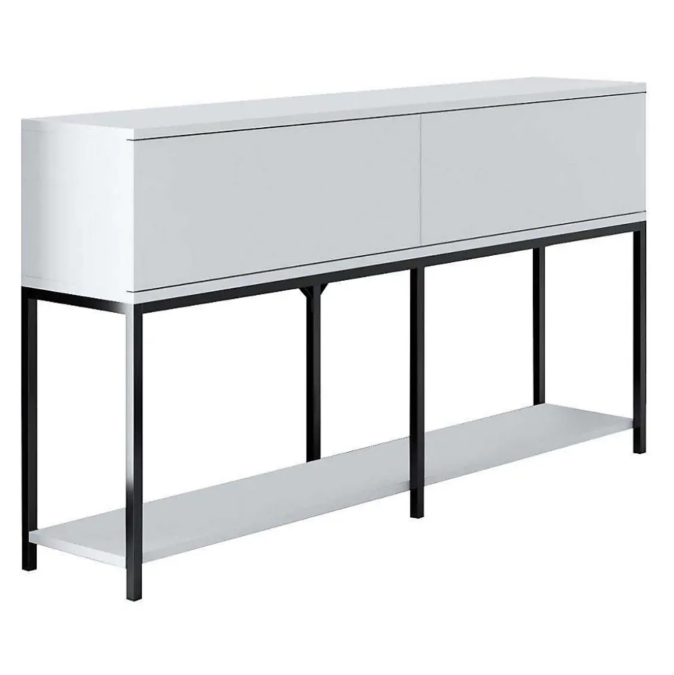 Console en agglomeré et métal Lord