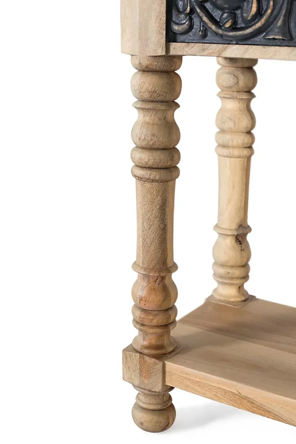Console en bois de manguier au design artisanal