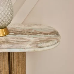Console en bois de manguier et marbre BUREN
