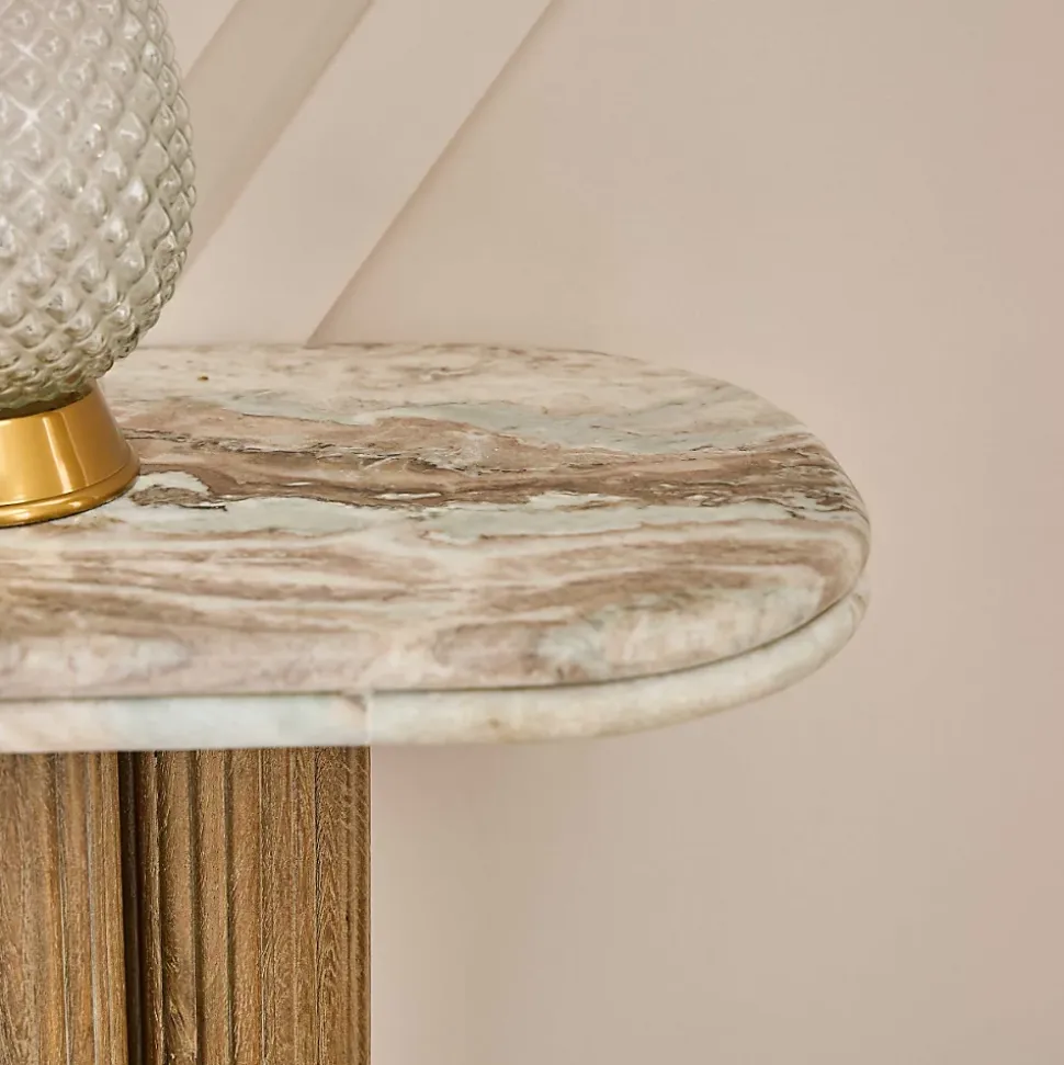 Console en bois de manguier et marbre BUREN