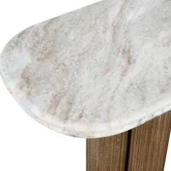 Console en bois de manguier et marbre BUREN