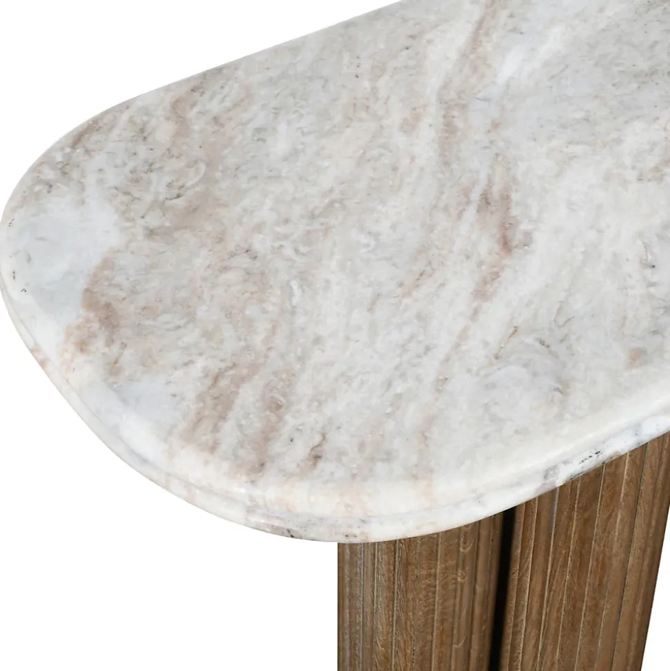 Console en bois de manguier et marbre BUREN
