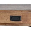 Console en bois manguier et métal