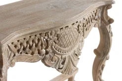Console en bois manguier blanc vieilli