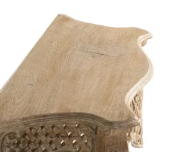 Console en bois manguier blanc vieilli