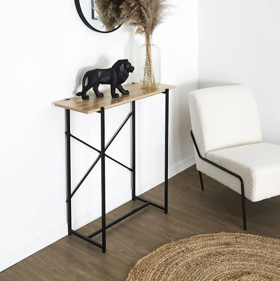 Console en mdf et métal Loka - Type: Console