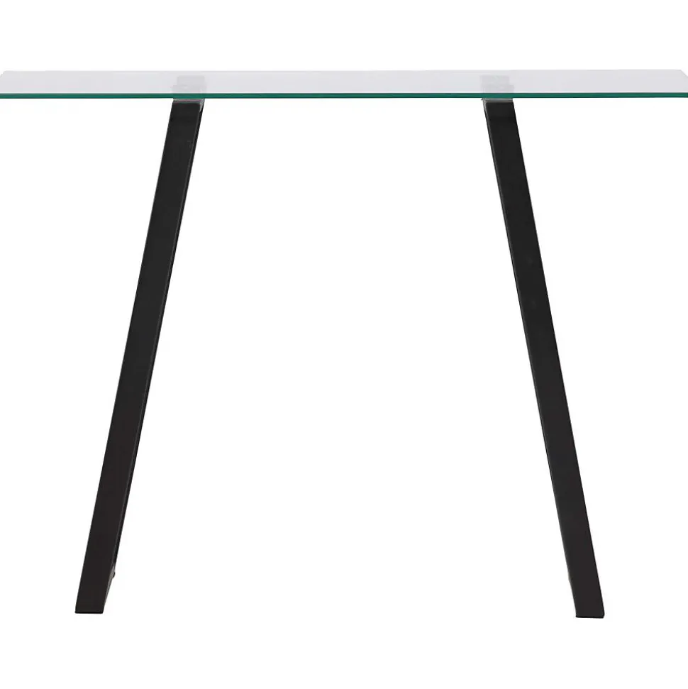 Console en verre et acier Horten