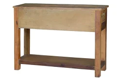 Console exclusive en bois recyclé multicolore