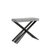 Console extensible 90x40/196 cm Diago Small Ciment structure Anthracite