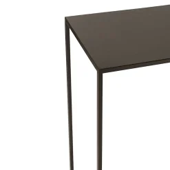 Console filaire rectangulaire métal noir