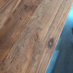 Console L. 100 cm en bois massif de pin recyclé 2 tiroirs - CHALET