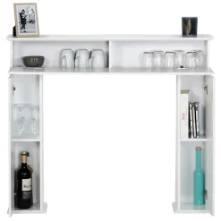 Console manteau de cheminée décorative avec rangements