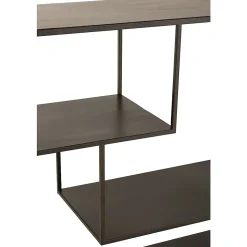 Console niveaux asymétriques en métal noir