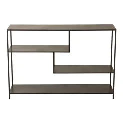 Console niveaux asymétriques en métal noir