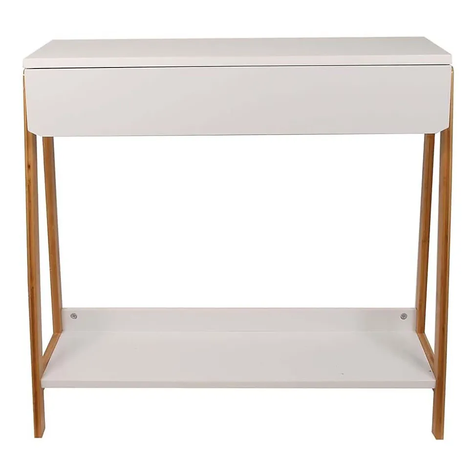 Console scandinave en bois avec tiroir Ida
