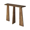 Console TomoeGozen, Table polyvalente, Armoire de rangement, Bureau du couloir, 100x28 h83 cm, Noyer
