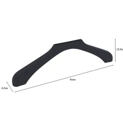 Coque pour cintres en plastique noir